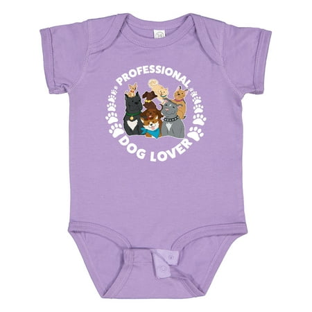 

Inktastic Professional Dog Lover with Cute Dog Family Gift Baby Boy or Baby Girl Bodysuit