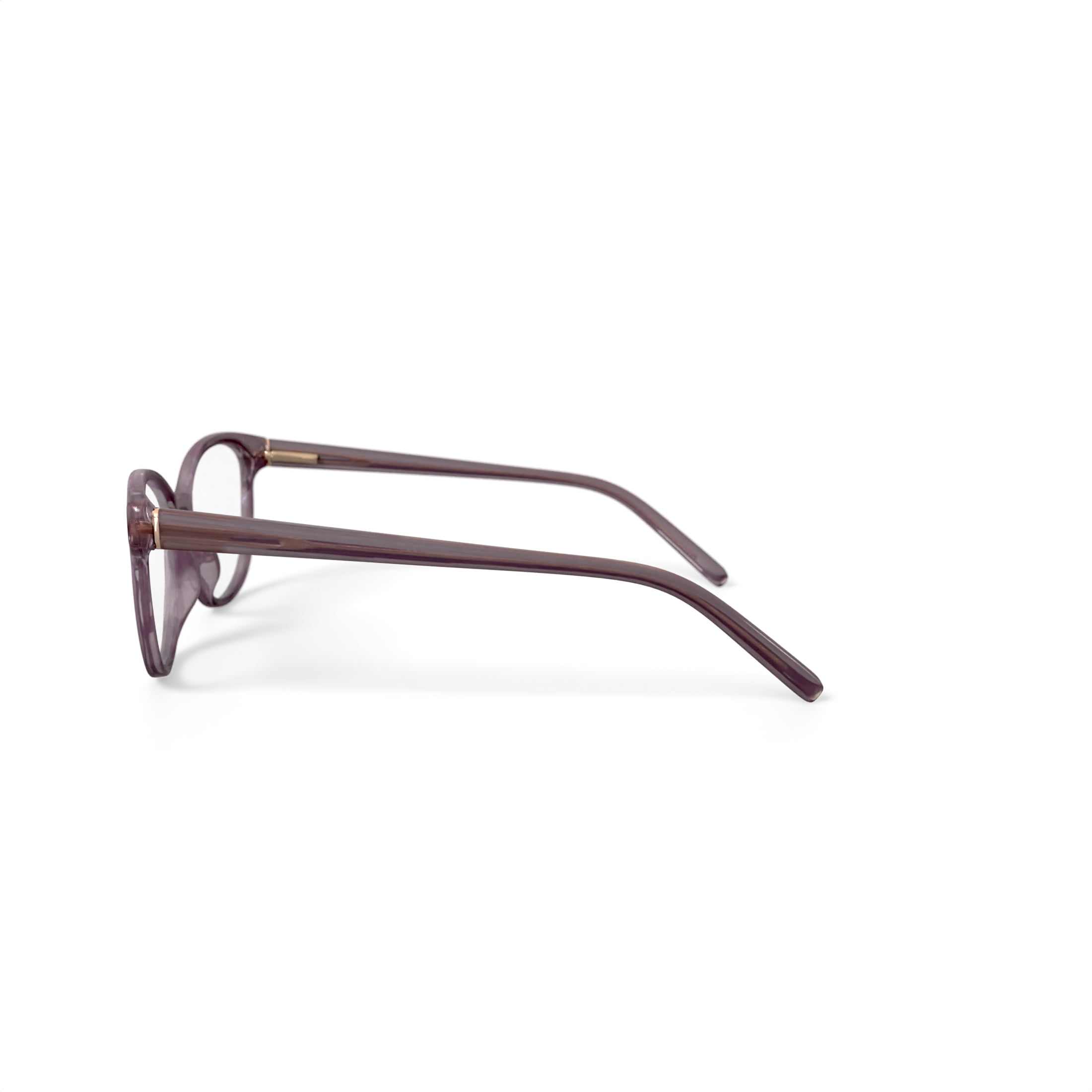 Bio Eyes Women's BE223 Geranium Round Prescription Eyeglasses with Case, Pink Crystal