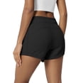 thumbnail image 4 of Sundazz Womens Sweat Shorts High Waisted Running Gym Workout Shorts Summer Casual Shorts with Pockets,Black,S, 4 of 9
