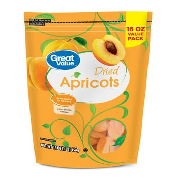 Great Value Dried Apricots Value Pack, 16 oz