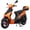 Orange, variant on X-Pro Maui 50cc Gas Moped Scooter for Adults – Automatic Transmission with 10" Aluminum Wheels, Electric/Kick Start!