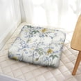 thumbnail image 3 of Botanical Garden Print Floor Pillow 22x22 Inch Dutch Velvet Cushion, Spring Blooms, Lightweight for Balcony, 3 of 7