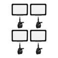 thumbnail image 1 of GUOOL 4 Pcs Pinces Porte-Enseignes Protecteur de Cartes Réutilisable Pivotant Étiquettes de Prix Pinces Double Tête pour Expositions Magasins Menu Noir, 1 of 9