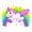Multi-color, variant on Whimsical Practicality's Unicorn & Rainbow Edible Icing Image Cake Topper-8 inch Round or Larger