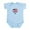 Sky Blue, variant on CafePress - Rugby Ball Body Suit - Baby Light Bodysuit, Size Newborn - 24 Months