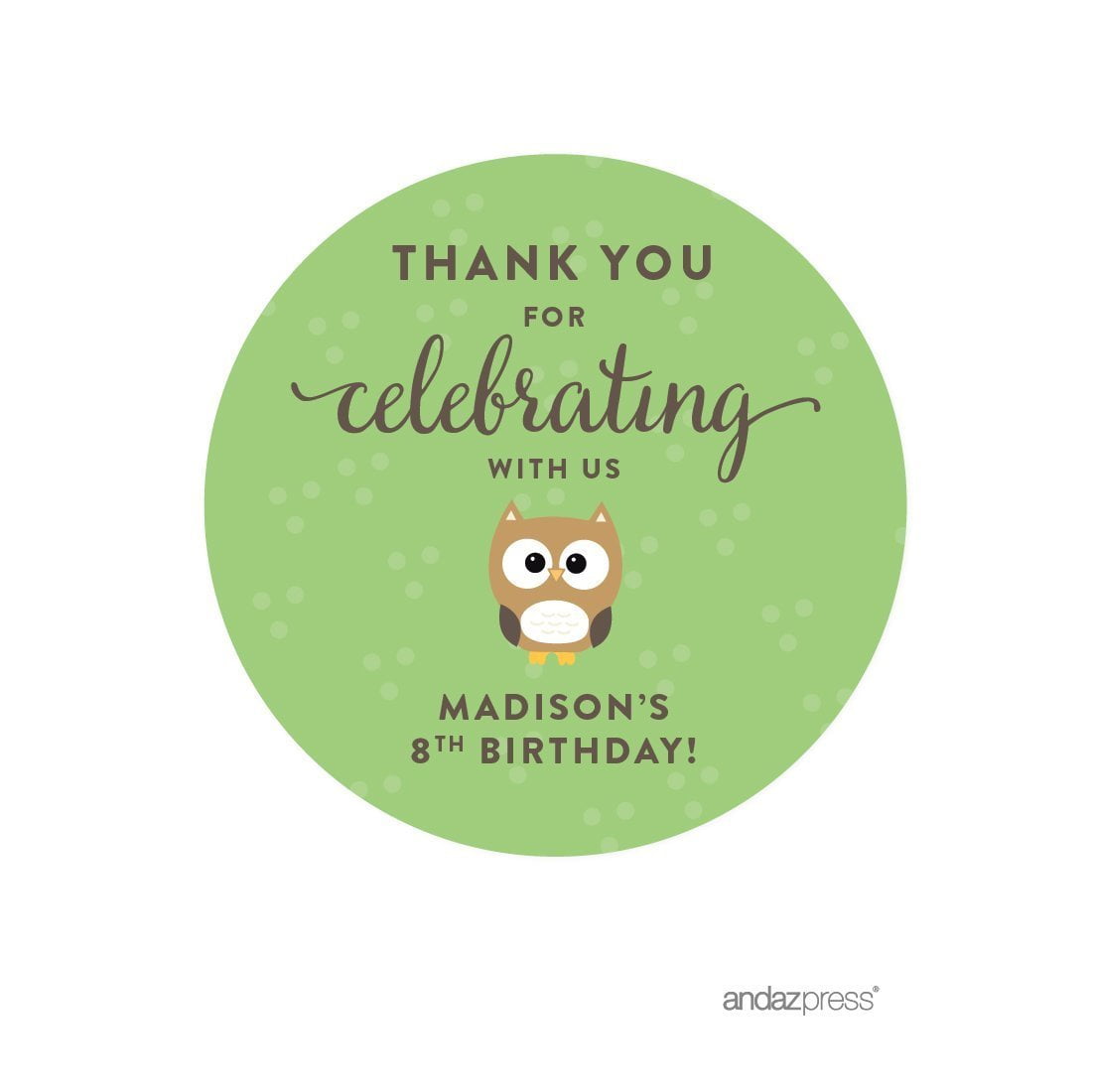 Decor Table Tent Place Cards Parties Andaz Press Modern Owl Girl Baby Shower Collection For Owl Themed Kids 1st Birthday Decorations 20-Pack