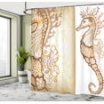 thumbnail image 5 of Ambesonne Ocean Shower Curtain, Seahorse Exotic Fishes, 69"Wx70"L, Cream Brown, 5 of 5