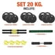 thumbnail image 4 of Set de Mancuernas Ajustables Altera 20 kg con Barra Recta y Discos Intercambiables, 4 of 8