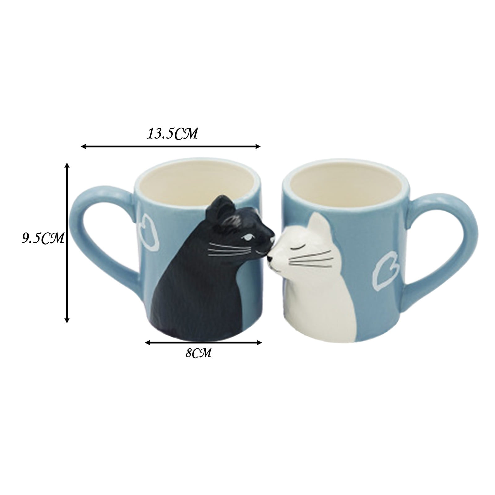 Enamel Mug for Tea or Coffee Mama Bear Women's White 8cm 