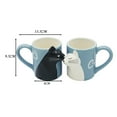 thumbnail image 3 of XIANXIAN Juego de tazas de café con diseño de gato para parejas, regalo a juego, regalo de compromiso para parejas, regalo de aniversario, tazas lindas, taza de gato para amantes de los gatos, 3 of 8