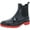 Black/Red, variant on INC Womens Black Goring Lug Sole Slip Resistant Breathable Rylien Round Toe Block Heel Rain Boots 9 M