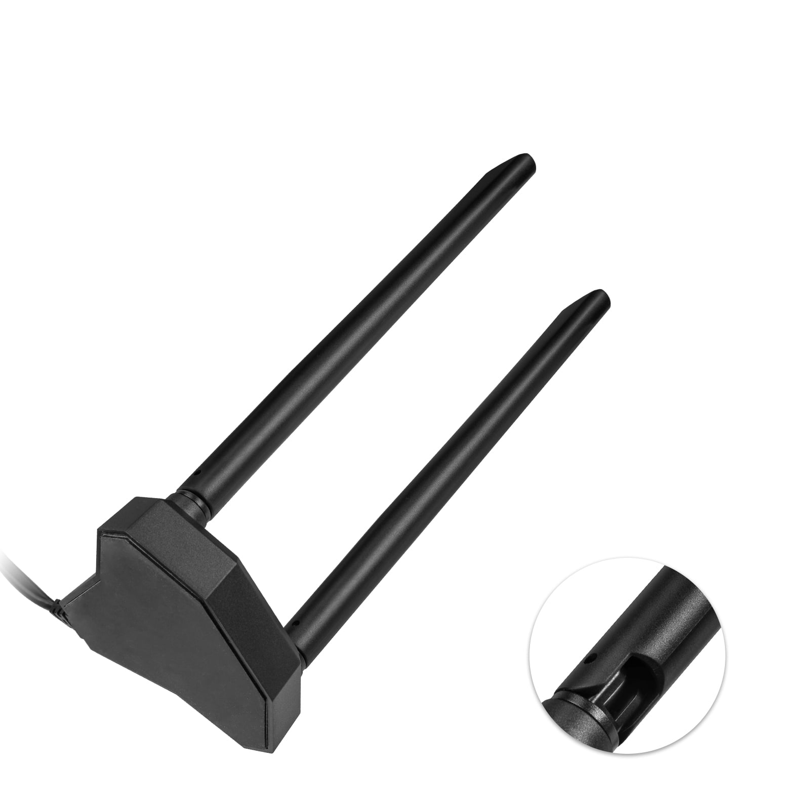Eightwood Dual Band WiFi Antenna RP-SMA with 6.5ft Extension Cable for PC Desktop Computer PCI PCIe WiFi Bluetooth Card Wireless Network Router