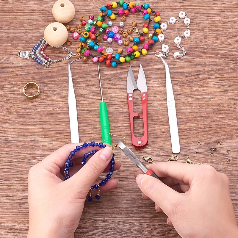 1 Box 930 Pcs Jewelry Finding Kit with Brass Jump Rings Lobster Claw Clasps and Earring Hooks 6 Colors for Jewelry Making