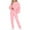 Pink, variant on Women Long Sleeve Sweatsuits Sports Set Round-Neck Blouses Shirts Sets Ladies Casual 2 Piece Outfits Long Sleeve Loose Tops Long Pants Sets Sweatshirts Suit Sweatshirts Tracksuits Suit