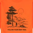 thumbnail image 3 of Instant Message - Follow Your Own Trail - Men's Crew Neck Fleece Pullover, 3 of 7