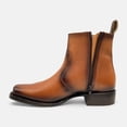 thumbnail image 2 of The Western Shops Men’s Leather Ankle Western Boot, Side Zipper, Square Toe, 2 of 5