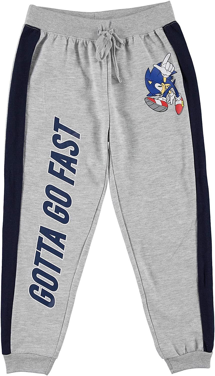 Sonic The Hedgehog Boys Graphic Hoodie 4-5, Navy 10-12, Navy Top and Jogger Pants 3-Piece Outfit Set