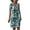 Blue, variant on Taylonsss Women's Summer Loose Casual V-Neck Printed Short Sleeve Dresses