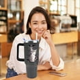 thumbnail image 2 of Cat Tumbler 40 oz Tumbler with Handle and Straw Lid Leak Proof - Cat Gifts for Women Lovers Cute Cat Travel Coffee Mug - 40 oz Tumbler Mothers Day Birthday Gifts for Women Mom Friend Daughter, 2 of 5
