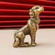 thumbnail image 5 of Estatuilla de perro de latón, escultura de perro en miniatura, mini estatua de perro hecha a mano, adorno de escritorio para perro, decoración de, 5 of 9