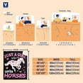 thumbnail image 5 of Horse Blanket Gift for Girls Women Plush-Just A Girl Who Loves Horses Comfy Throws Cowboy Western Lightweight Sheet Pony Bedding Quilt Soft Flannel Blankets for Couch Travel, 5 of 7