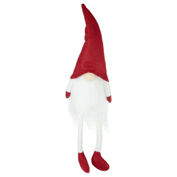 Northlight Lighted Sitting Gnome with Dangling Legs Christmas Decoration - 20"