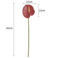 thumbnail image 6 of 1 Branch Artificial Flower Fresh-keeping Artistic 3D Printing Elegant Vivid Fake Anthurium Flower Photography Props, 6 of 7