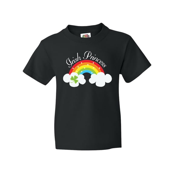 Inktastic Irish Princess St Patricks Day Rainbow Youth T-Shirt