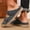 Blue, variant on Men's Wide Toe Box Double Buckle Slide Sandals Comfortable Adjustable Open Toe Mules for Indoor Outdoor Beach Walking Travel