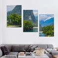 thumbnail image 4 of nygtbtfer 3 Panel Wall Art Modern Artworks for Home Decor Canvas Prints Guilin in Yangshuo Guangxi beautiful landscape Pictures for Living Room Bedroom Decoration, Ready to Hang 12x16x3pcs, 4 of 4