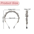 thumbnail image 5 of Unique Bargains Rhinestones Headband Gray Faux Crystal Hair Bands Sparkle Beaded Head Bands for Women and Girls, 5 of 7