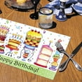 thumbnail image 2 of Counterart Paper Placemat, Birthday Cakes, 24-Pack, 2 of 2