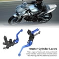 thumbnail image 4 of Aramox Embrague de Freno 1 par de Palancas de Cilindro Maestro de Freno de 7/8 Pulgadas Kit Universal de Manillar de Motocicleta con Depósito Protector de Mano de Fibra de ANGGREK  Otros, 4 of 8