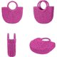 thumbnail image 3 of LHSHID Womens Straw Beach Bag Woven Crossbody Shoulder Bags Top Handle Satchel Handbag Purse for Summer, 3 of 6