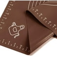 thumbnail image 5 of Silicone Baking Mat for Rolling Pastry Dough with Measurements, 19.7" x 15.7" BPA Free Non stick and Non Slip Coffee Table Sheet Baking Supplies for Bake Pizza Cake, 5 of 5