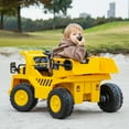 thumbnail image 2 of Costway 12 V Powered Ride-On Toy Dump Truck with 2.4G Remote Control and Sand Shovel, 2 of 10