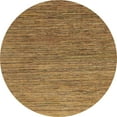 thumbnail image 1 of Ahgly Company Machine Washable Indoor Round Abstract Yellow Area Rugs, 3' Round, 1 of 7