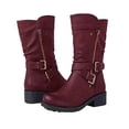 thumbnail image 2 of asdoklhq Boots Under $15, Zipper Hasp Zipper Large Size Comfortable Shose Women Autumn Leather Boots, 2 of 3