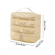 thumbnail image 3 of Bolsa de malla para artículos de tocador, bolsa de almacenamiento de cosméticos multicapa para viajes de negocios, gran capacidad, portátil, para artículos diversos., 3 of 6