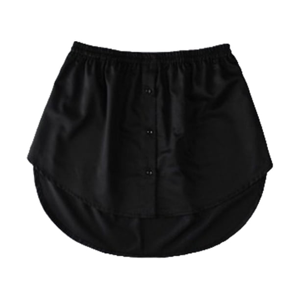 Guardurnaity Extensores de camisa, blusa de cola, enaguas desmontables, suéter, dobladillo de moda, parte inferior, accesorios de ropa, dobladillo Vestidos negro S Guardurnaity AP010483-25B