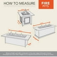 thumbnail image 4 of Modern Leisure Chalet Patio Fire Pit Cover, 48"L x 25"W x 18"H, Beige, 4 of 12