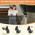 thumbnail image 3 of BEBANG Retractable Baby Gate 71" Extra Wide, 2 Installation Modes, Retractable Dog Gate for Doorways Stairs Hallways Indoor and Outdoor, Black, 3 of 9