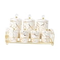 thumbnail image 3 of jifeng Divided Dried Fruit Dish Multi Use Food Storage Jars for Cheese Fruits Beans White, 3 of 9