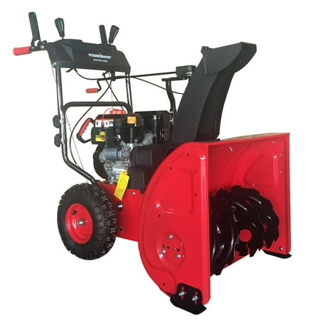 PowerSmart DB72024PA 24 inch 2-Stage Gas Snow Blower with Power (Best Tractor Mounted Snow Blowers)