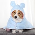 thumbnail image 3 of Sudadera con capucha para perro, suéter cálido y suave para perro, conjunto con sombrero, otoño, invierno, petBlue a cuadros.S, 3 of 5