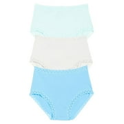 Natori JULEP/LINEN/RETRO BLUE Bliss Full Brief 3-Pack, US Medium
