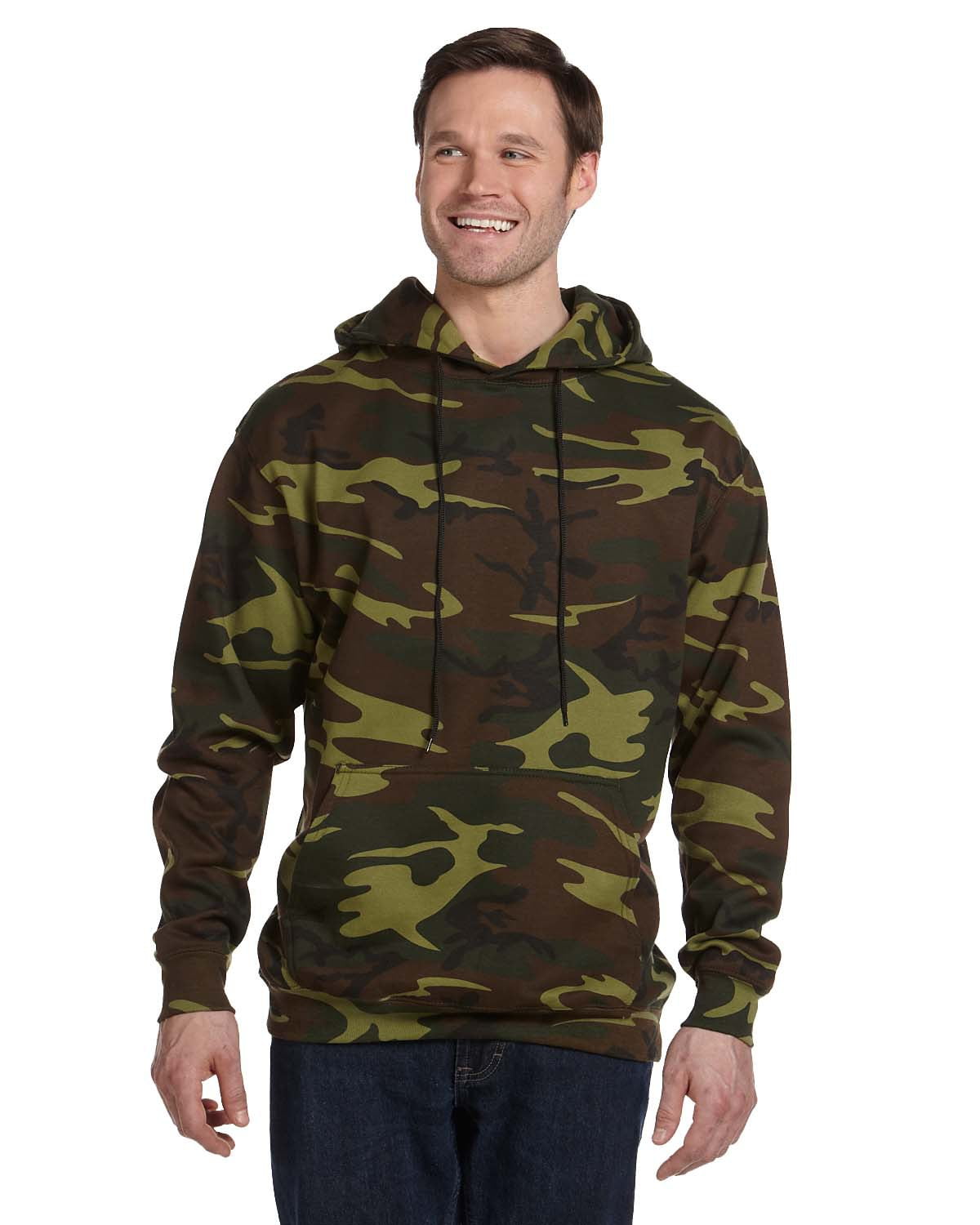 Camo Pullover Fleece Hoodie - 3969 