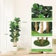 thumbnail image 2 of 5ft faux fiddle leaf fig tree con blanca pot, lifelike fake tree para indoor & outdoor home, oficina, y store room decor, 2 of 5