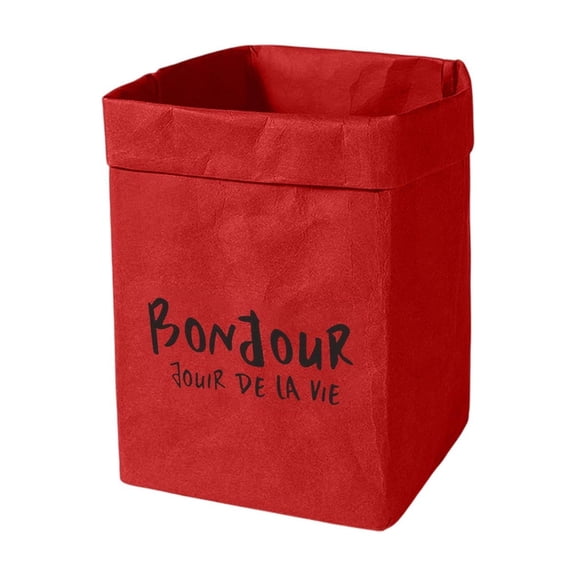 HBBKVI Washable Kraft Paper Storage Bags, Large Capacity Waterproof Thickened for Kitchen Refrigerator Plant Pot Home Organization, Available in 4 Sizes from 3.9x3.9x5.7in to 7.5x7.5x13in