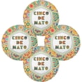 thumbnail image 2 of Coolnut Mexican Cinco De Mayo Round Placemats Durable Non-Slip Table Mat Heat and Stain Resistant Placemat for Kitchen Table Outdoor BBQ Activities(6PCS) Home Decor Gifts, 2 of 7
